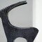Black Ribbed Deer Sculptures – Modern Aluminum Animal Figurines